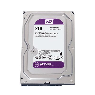 Wd Purple 2Tb 5400Rpm 256Mb Sata3 6Gbit/Sn Wd22purz 7/24 Hdd