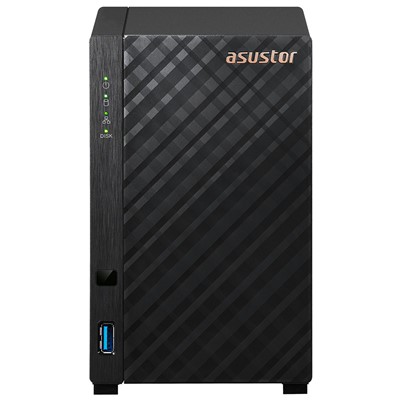 Asustor As1102t 2 Slot Tower Nas 1.4 Quad Ghz 1Gb Ddr4 2.5Gbe