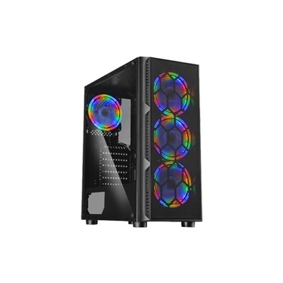 Iromx Space Btx-65G 650W 80+ 4X Raınbow Fıxed Led Fan Atx 2Xusb3.0 Siyah Kasa