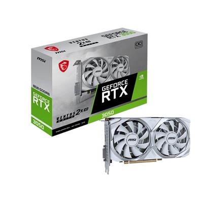 Msı Rtx3050 8Gb Gddr6 128Bıt Dp/Hdmı (Geforce Rtx 3050 Ventus 2X Xs Whıte 8G Oc)