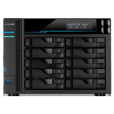 Asustor As6510t 10 Slot Tower Nas I-2.1Ghz Quad 8Gb Ddr4 2X10gbe 2X2.5Gbe