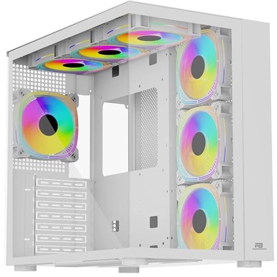 Power Boost Pb-Ss02w 7X Argb Fan Atx Sea Vıew Usb3.0 Beyaz Kasa