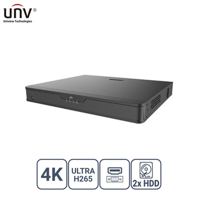 Unıvıew Nvr302-32S 32 Kanal Vga/Hdmı 2X Hdd H265+ Nvr Kayıt Cihazı