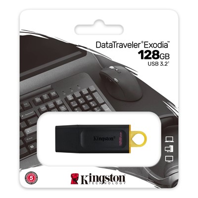 KINGSTON EXODIA DATATRAVELER 128GB USB 3.2 FLASH BELLEK DTX/128GB