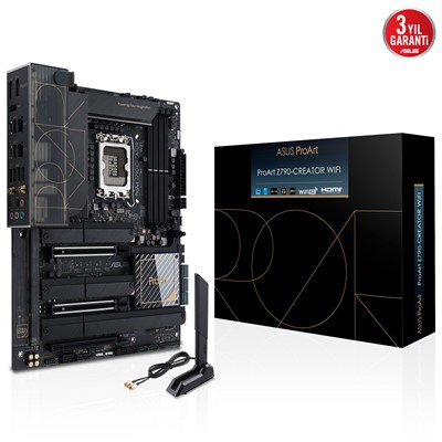 Asus Proart Z790-Creator Wıfı 1700P Ddr5 Ses Glan Dp/Hdmı Sata3 Usb3.2 Atx
