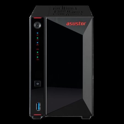 Asustor As5402t 2 Slot Tower Nas Celeron 2Ghz Quad 4Gb Ddr4 2X2.5Gbe