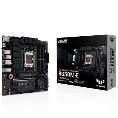 Asus Tuf Gamıng B650m-E Am5 Ddr5 Ses Glan Dp/Hdmı Sata3 Usb3.2 Matx