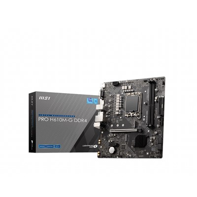 Msı Pro H610m-G Ddr4 1700P Ddr4 Ses Glan Dp/Hdmı/Vga Sata3 Usb3.2 Matx