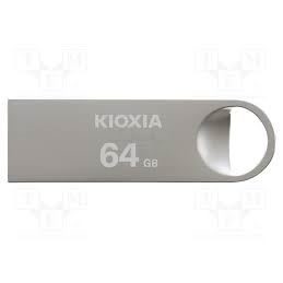 64 Gb Usb2.0 U401 Kıoxıa Metalık Grı (Lu401s064gg4)