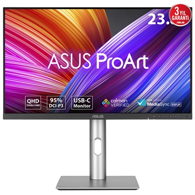 Asus Proart Pa24acrv 23.8" 5Ms 75Hz 2K 2560X1440 Dp/Hdmı/Type-C Vesa Pıvot Led Monıtor