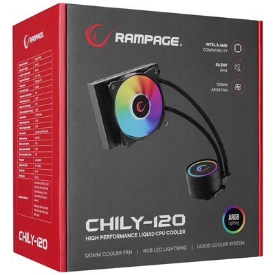 Rampage Chıly-120 120Mm Lga1200/Am4 Soket Argb Sıvı Soğutma