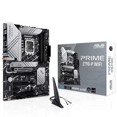 Asus Prıme Z790-P Wıfı Intel Z790 Lga1700 Ddr5 7200 Dp Hdmı 3X M2 Usb3.2 Ax Wifi Bt Aura Rgb 2.5Gbit Lan Atx Asus 5X Protectıon Iıı Armoury Crate Aı Suite 3