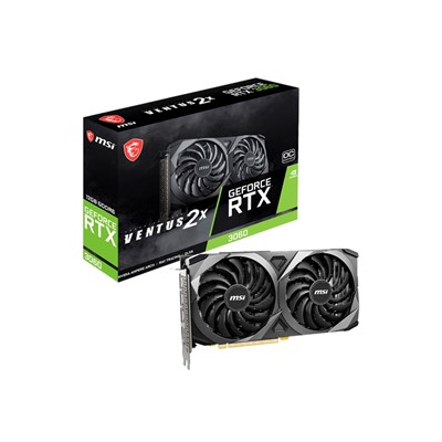 MSI RTX3060 12GB GDDR6 192BIT 3xDP/HDMI (GEFORCE RTX 3060 VENTUS 2X 12G OC)