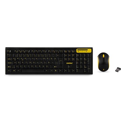 Everest Km-5535 Usb Sıyah Multımedıa Q Kablosuz Standart Klavye   Mouse Set