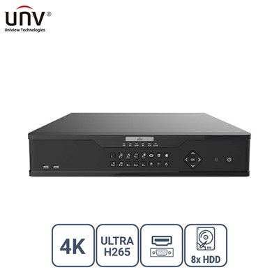 Unıvıew Nvr308-32X 32 Kanal Vga/Hdmı 8X Hdd H265+ Nvr Kayıt Cihazı