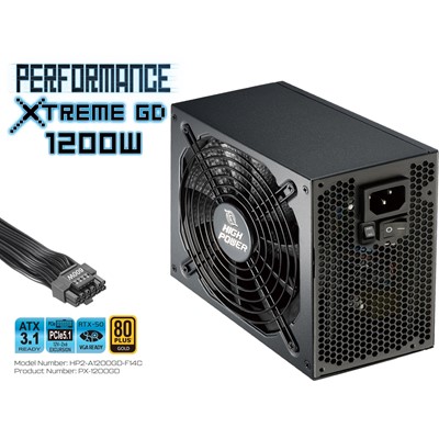 Hıgh Power Xtreme Gold Atx 3.1 1200W 80+ Gold Atx Guc Kaynagı (Hp2-A1200gd-F14c)