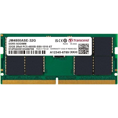 Transcend 32Gb 4800Mhz Ddr5 1.1V Jm4800ase-32G Notebook Ram