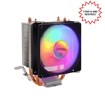 Frısby Fcl-F1332c Lga1700/Am5 Soket Bakır Taban İşlemci Fanı