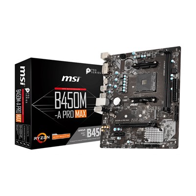 Msı B450m-A Pro Max Am4 Ddr4 Ses Glan Hdmı/Dvı Sata3 Usb3.2 Matx