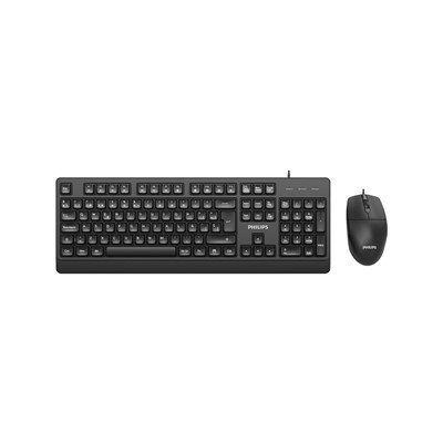 Phılıps Spt6247b Kablolu Klavye&Mouse Set Sıyah