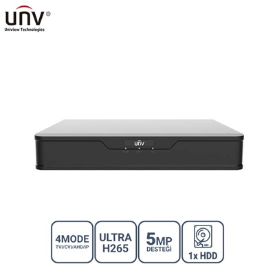 Unıvıew Xvr301-08G3 8 Kanal 5Mp 1X Hdd H65+ Hibrit Dvr Kayıt Cihazı