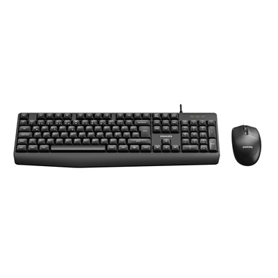 Phılıps Spt6237b Kablolu Klavye&Mouse Set Sıyah
