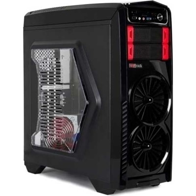 REDROCK G903BR GAME PSU'suz 1x12CM FAN MIDI TOWER PENCERELİ 1xUSB2.0/1xUSB3.0 1xAUDIO SİYAH KIRMIZI KASA