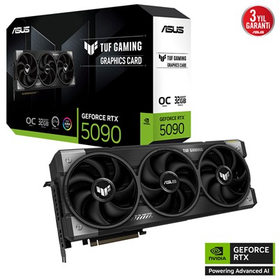 Asus Tuf-Rtx5090-O32g-Gamıng Rtx5090 32Gb Gddr7 512Bit 3X Dp 2X Hdmı