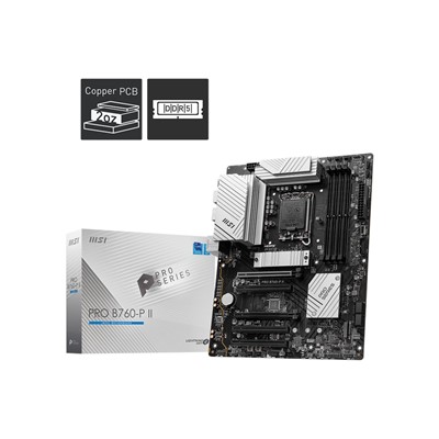 Msı Pro B760-P Iı 1700P Ddr5 Ses Glan Dp/Hdmı Sata3 Usb3.2 Atx