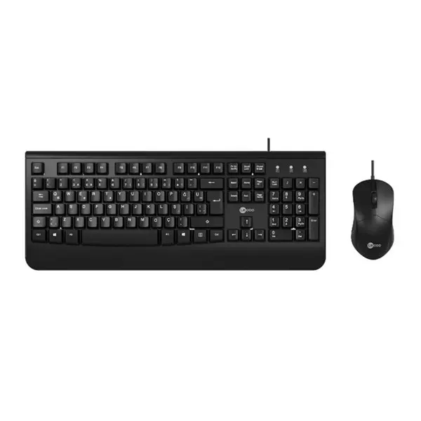 LECOO CM105 KABLOLU Q KLAVYE MOUSE SET SIYAH