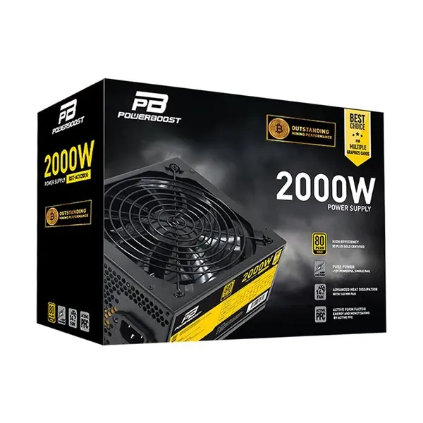 POWER BOOST  2000W 14CM FAN MİNİNG POWER SUPPLY (BST-ATX2000)