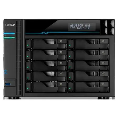 Asustor As6510t 10 Slot Tower Nas I-2.1Ghz Quad 8Gb Ddr4 2X10gbe 2X2.5Gbe