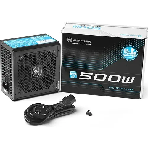 HIGH POWER 500W 80+ 12cm FANLI POWER SUPPLY AKTIF PFC (HPQ-500ST-H12S)