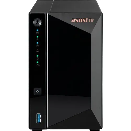 ASUSTOR AS3302T 2 BAY NAS(2X22TB Desteği), 2GB DDR4, 2.5GbE x1 DEPOLAMA ÜNİTESİ