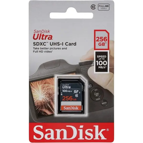 256GB SANDISK ULTRA SDXC CLASS10 100MB/S (SDSDUNR-256G-GN3IN)