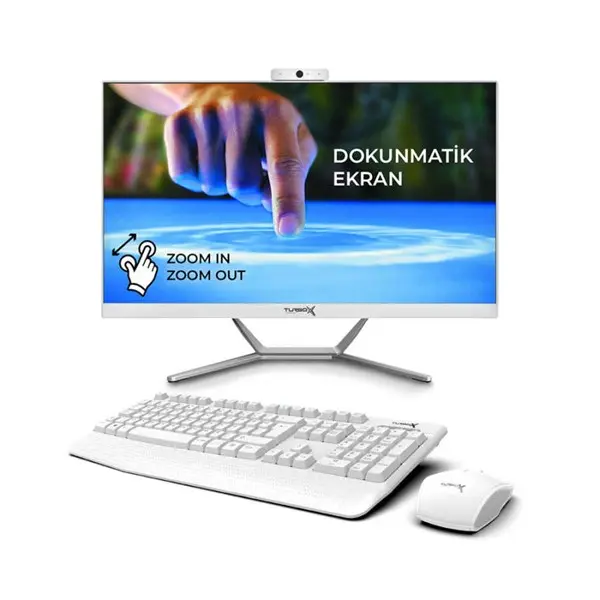TURBOX TAX928 I5-4440 8GB 512 SSD 23.8" FHD DOKUNMATİK FREE-DOS ALL IN ONE PC