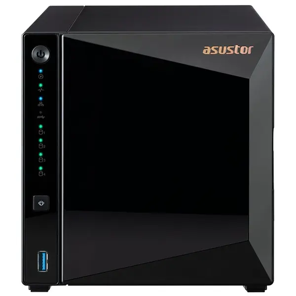 Asustor As3304t 4 Slot Tower Nas 1.4 Quad Ghz 2Gb Ddr4 2.5Gbe