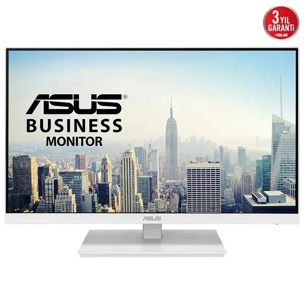 Asus Va24eqsb-W 23.8" Fullhd 1920X1080 Ips 75Hz Hdmı Dp D-Sub-Usb Vesa/Pıvot Adaptive-Sync Çerçevesiz Bussınes Monitör