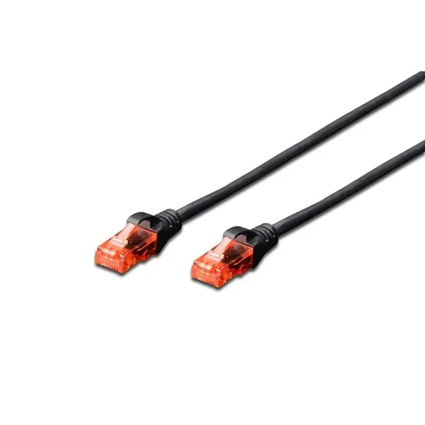 Dıgıtus Dk-1617-0025/Bl 25Cm Utp Cat6 Patch Kablo Sıyah Cu, Lszh Awg 26/7