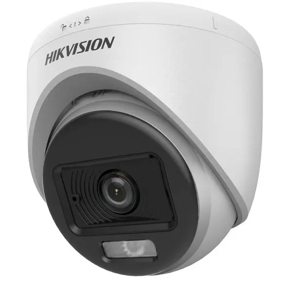 Hıkvısıon Ds-2Ce70df0t-Lpfs 2Mp 2.8Mm Colorvu Dahili Ses 20Mt Smart Hybrıd Hd-Tvı Dome Kamera