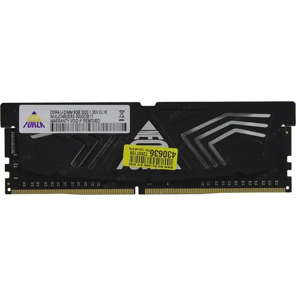 Neoforza 8Gb 3200Mhz Ddr4 Gamıng Cl16 Soğutuculu Nmud480e82-3200Db11 Pc Ram