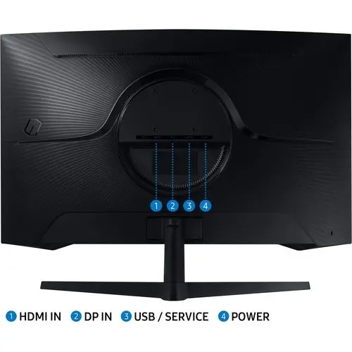 Samsung Odyssey G5 Ls32ag550euxuf 32" 1Ms 2K 2560X1440 Hdmı/Dp 165Hz Siyah Wqhd Monıtor Curved