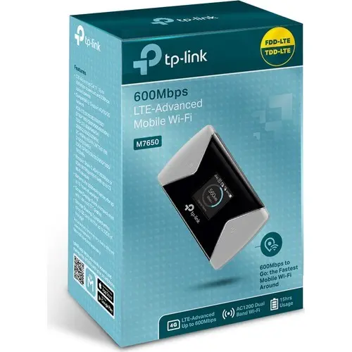 Tp-Lınk M7650 4G Lte 600Mbps Mobil Taşınabilir Router