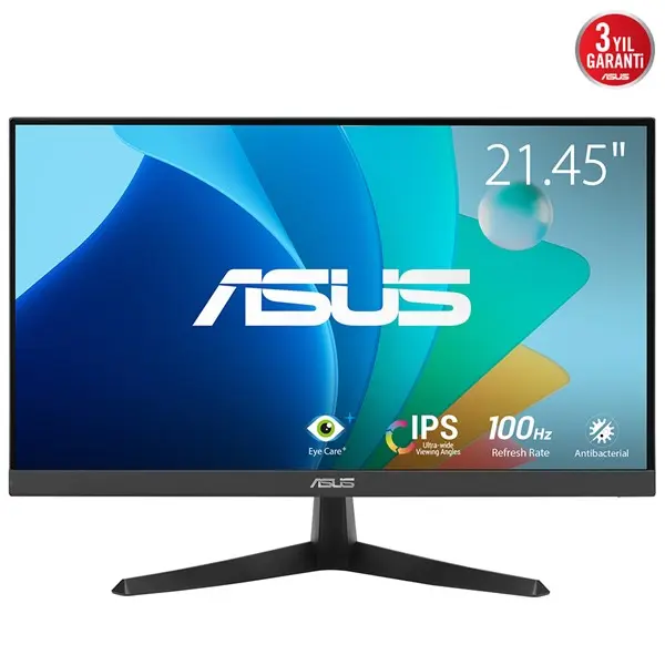 Asus Vy229hf 21.5" 1Ms 100Hz Fhd Vga/Hdmı Vesa Ips Led Monıtor