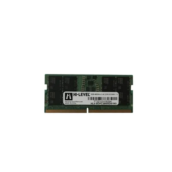 Hı-Level 16Gb 4800Mhz Ddr5 Cl40 1.1V Sodımm Ram Hlv-Sopc38400d5/16G