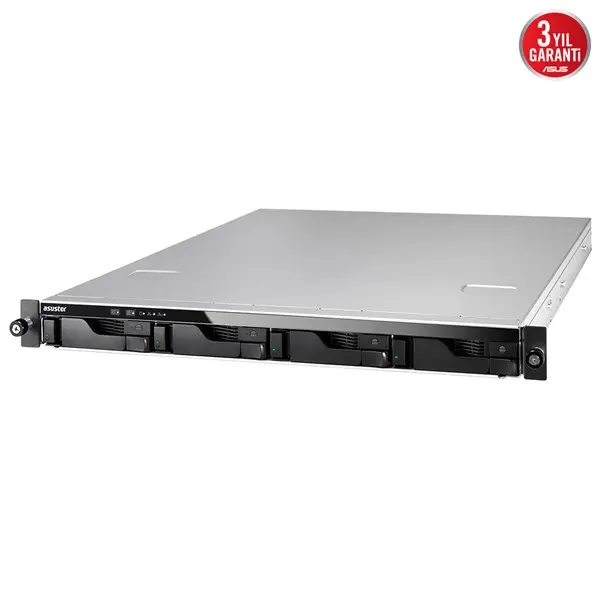ASUSTOR AS6504RD 4 BAY NAS(4X20TB Desteği), 8GB DDR4, 1GbE x2, 2.5GbE x2, PSU x2 DEPOLAMA ÜNİTESİ