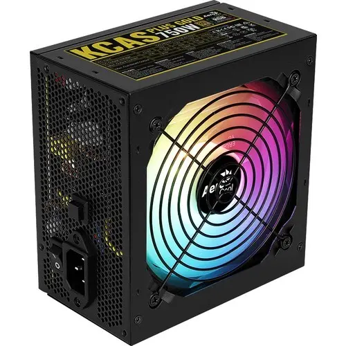 Aerocool Kcas Plus 750W 80+Gold 12Cm Rgb Fan Guc Kaynagı (Ae-Kcasp750rgb)