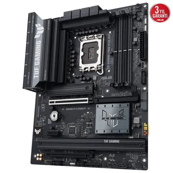 Asus Tuf Gamıng B860-Plus Wıfı 4X Ddr5 Dp/Hdmı 3X M.2 1X 2.5Glan/Wıfı7/Bt Usb3.2 1851P Anakart