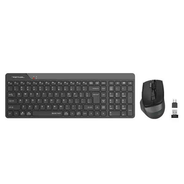 A4 Tech Fg2400 Aır2 2.4 Qmını Fn-Mm Sessız Klavye&Mouse Set Sıyah