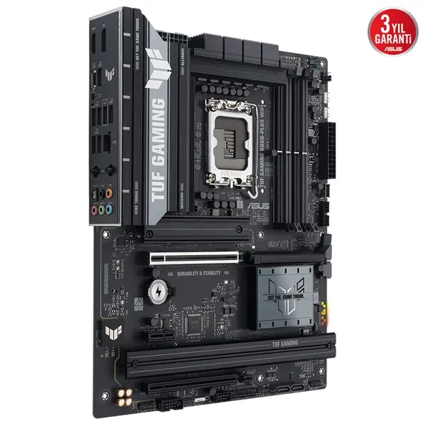 Asus Tuf Gamıng B860-Plus Wıfı 4X Ddr5 Dp/Hdmı 3X M.2 1X 2.5Glan/Wıfı7/Bt Usb3.2 1851P Anakart